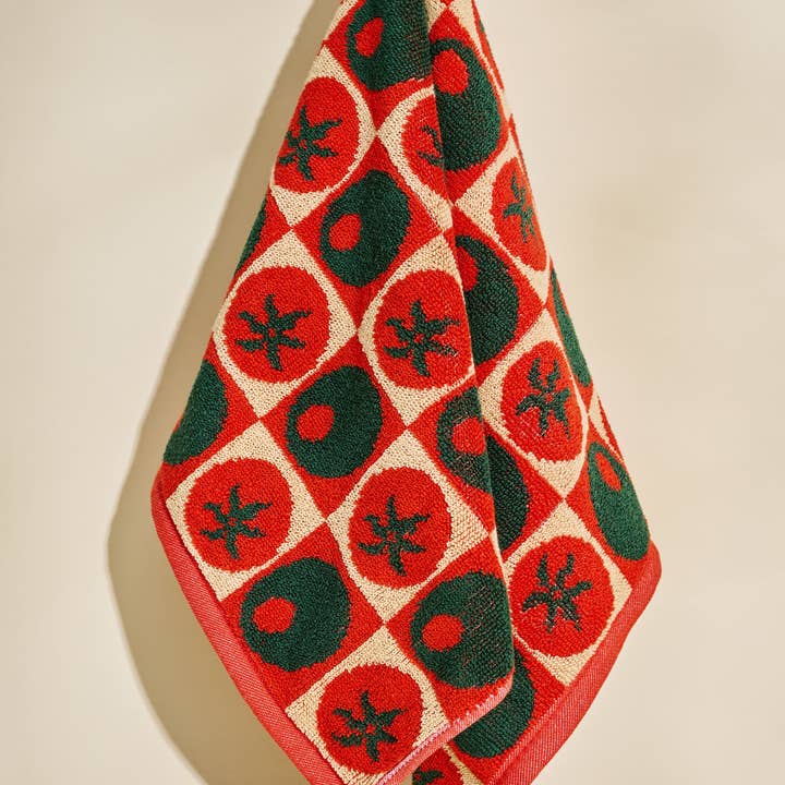 Heirloom Olive & Tomato Terry Cloth Towel