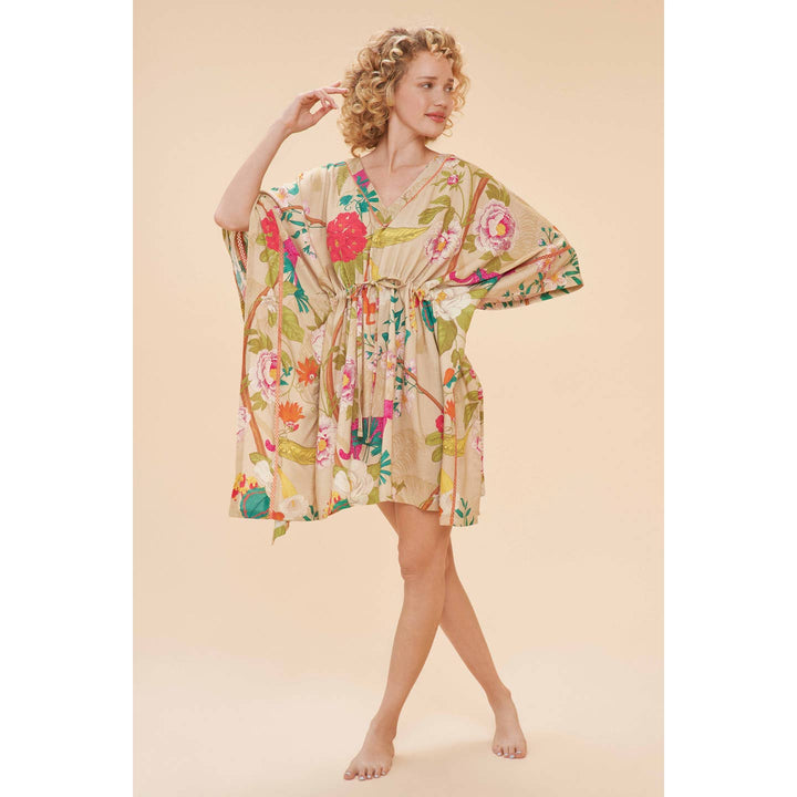 Beach Cover Up - Tropical Flora & Fauna
