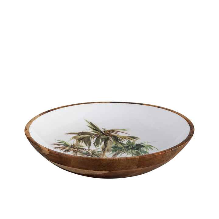 Mango Wood Large Round Bowl
