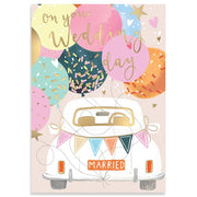 Just Married Wedding Greeting Card