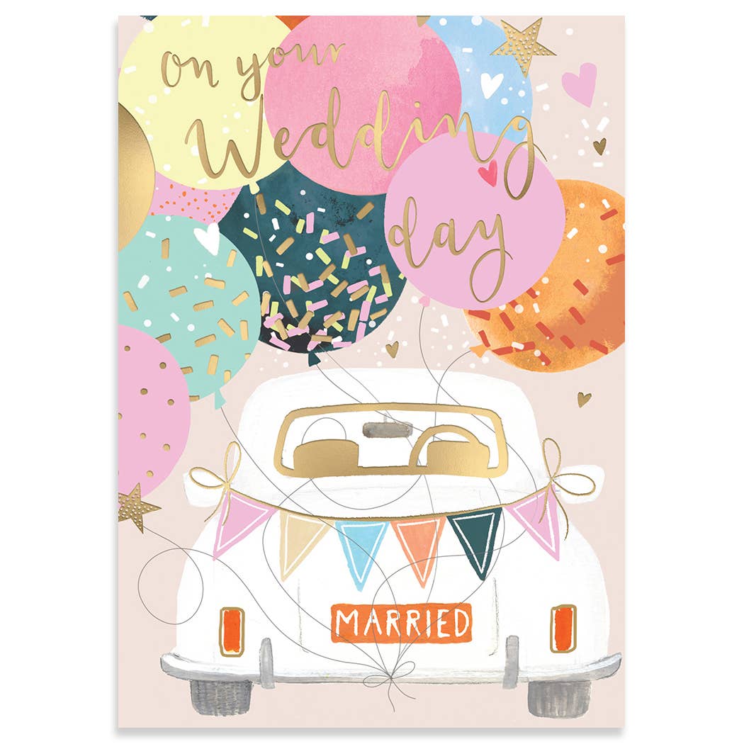 Just Married Greeting Card