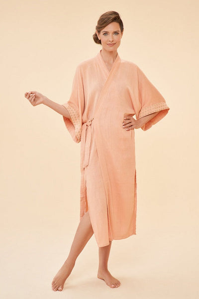 Organic Cotton Retreat Gown - Coral