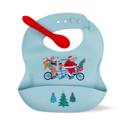 Holiday Fresh & Messy Bib + Spoon Set