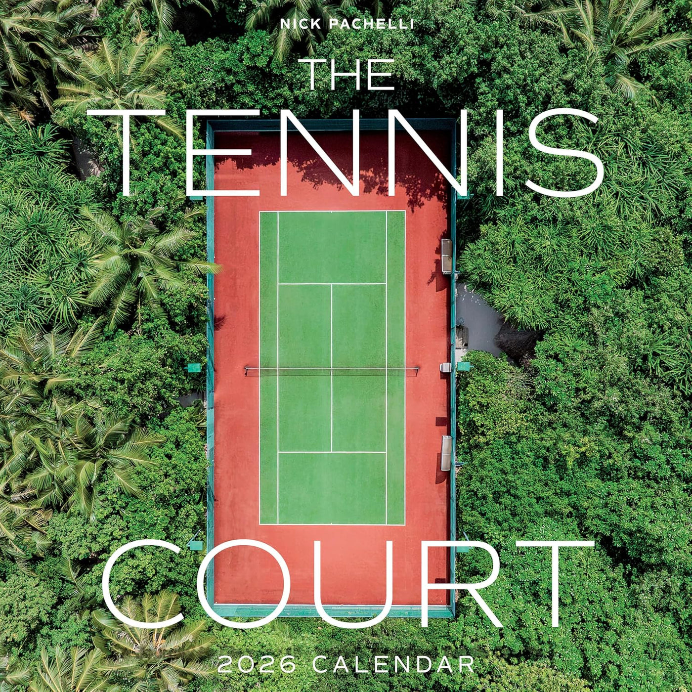 Wall Calendar 2026: Tennis Courts