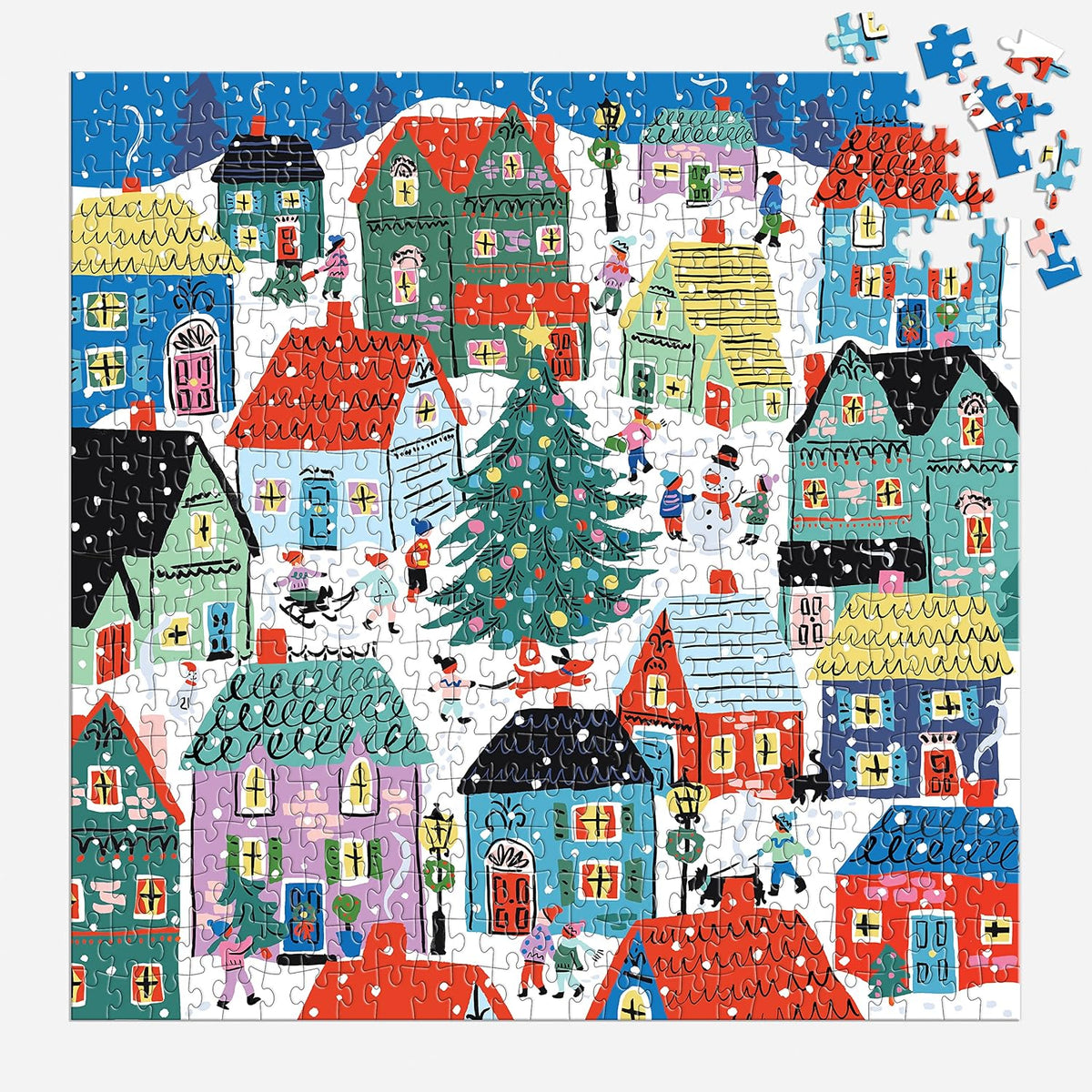 Christmas in the Village 500 Piece Puzzle