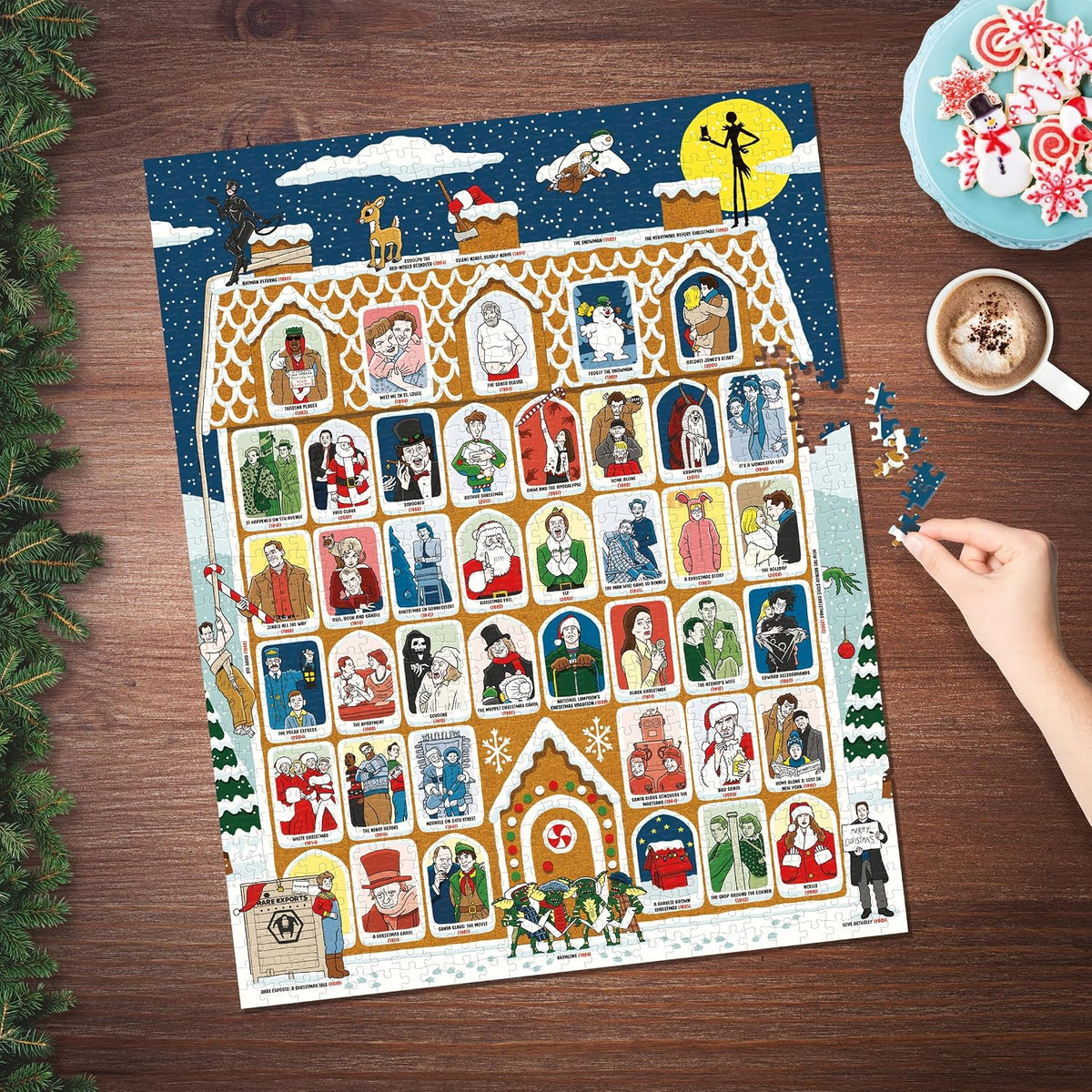 Bucket List 50 Must-Watch Christmas Movies 1000 Piece Puzzle