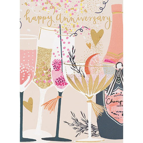 Apricot Cocktails Greeting Card