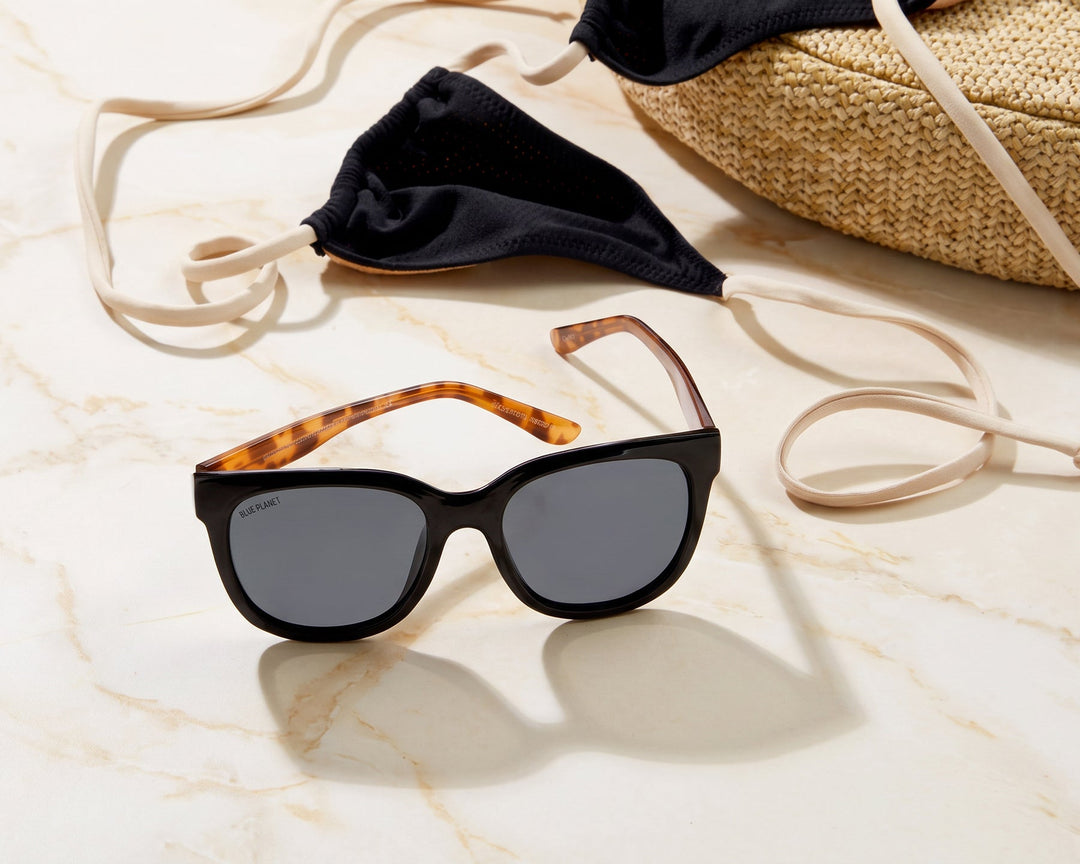 Acacia Polarized Sunglasses - Onyx / Honey Tortoise