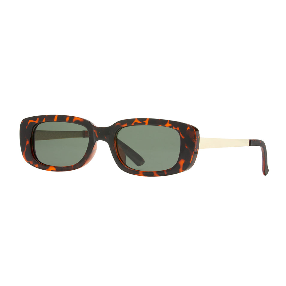 Adley Polarized Sunglasses - Brown Tortoise / Matte Gold