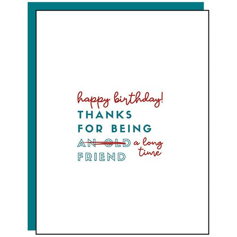 Old Friend Birthday Card