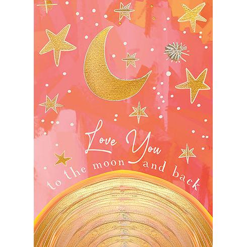 To The Moon Greeting Card
