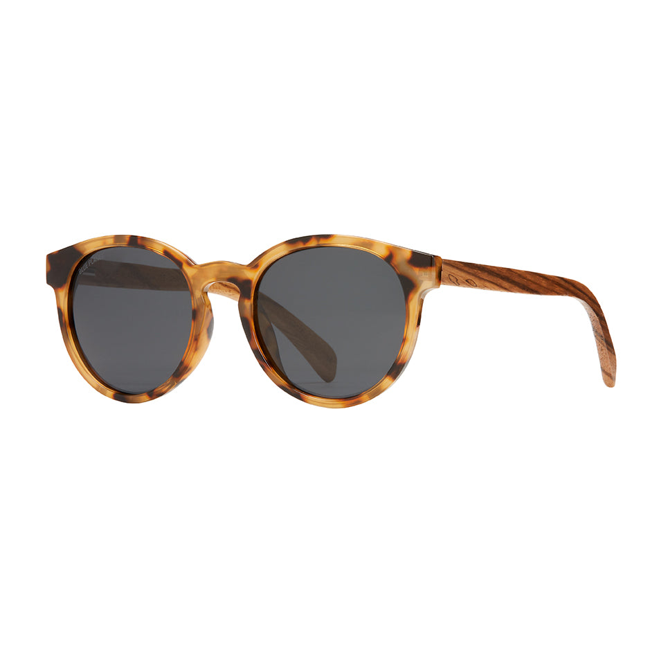 Andiz Polarized Sunglasses - Honey Tortoise / Zebra Wood