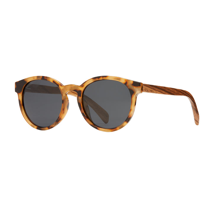 Andiz Polarized Sunglasses - Honey Tortoise / Zebra Wood