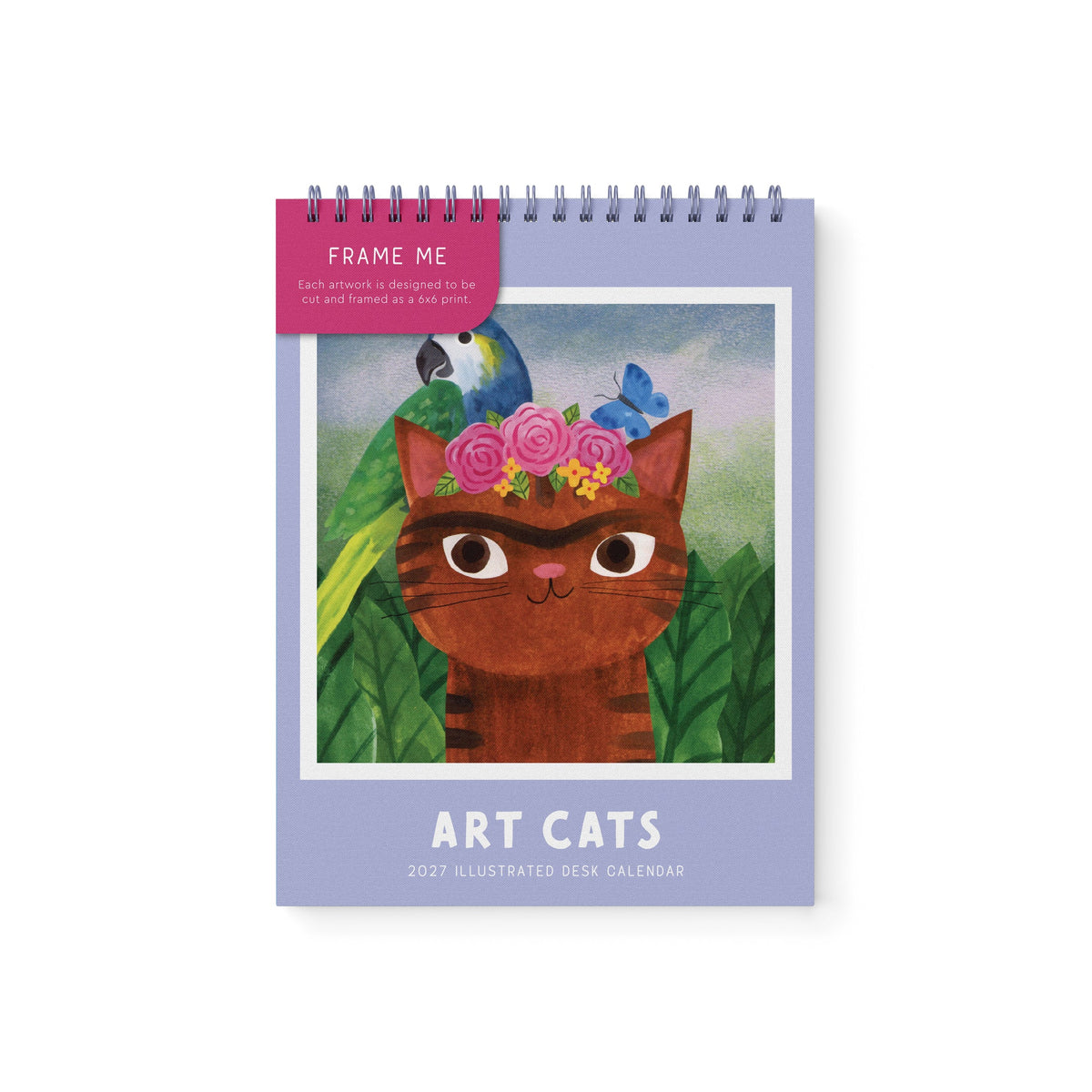 Art Cats Desk Calendar 2027