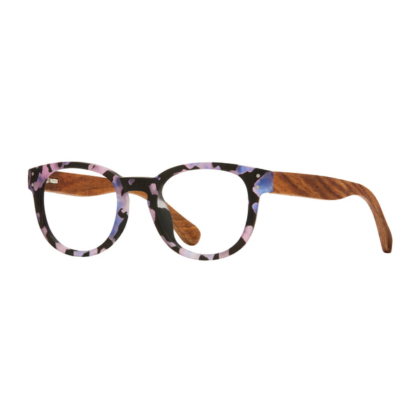 Astrid Reading Glasses - Lavender/Walnut