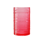 Hobnail Acrylic Highball Glass - Red