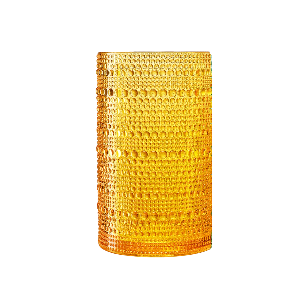 Hobnail Acrylic Highball Glass - Yellow
