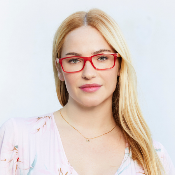 Anza Reading Glasses -Red/Walnut