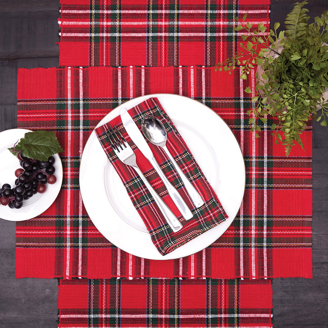 Arlington Plaid Cotton Napkins (Set of 4)