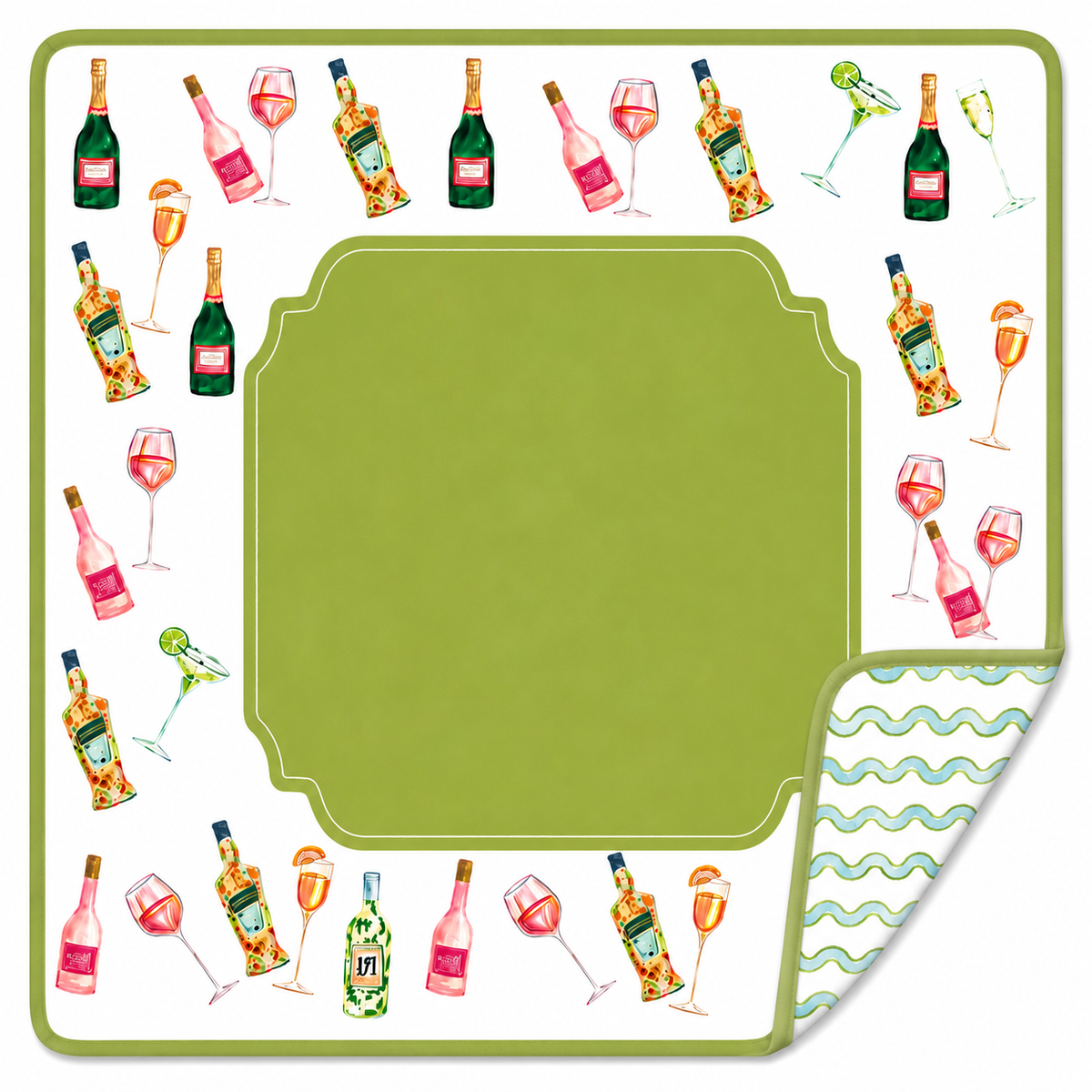 Cocktails Mahjong Mat