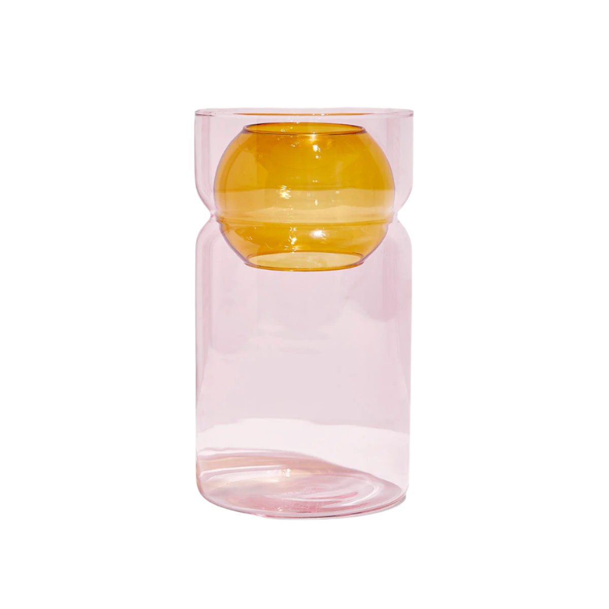 Balance Vase - Pink + Amber