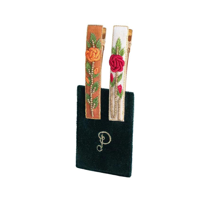 Spring Garden Beaded Hair Bars