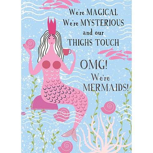 Mermaids Birthday Card - Just Fabulous Palm Springs