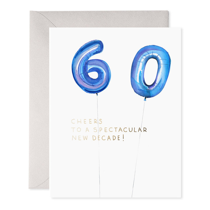 Helium 60 Birthday Card