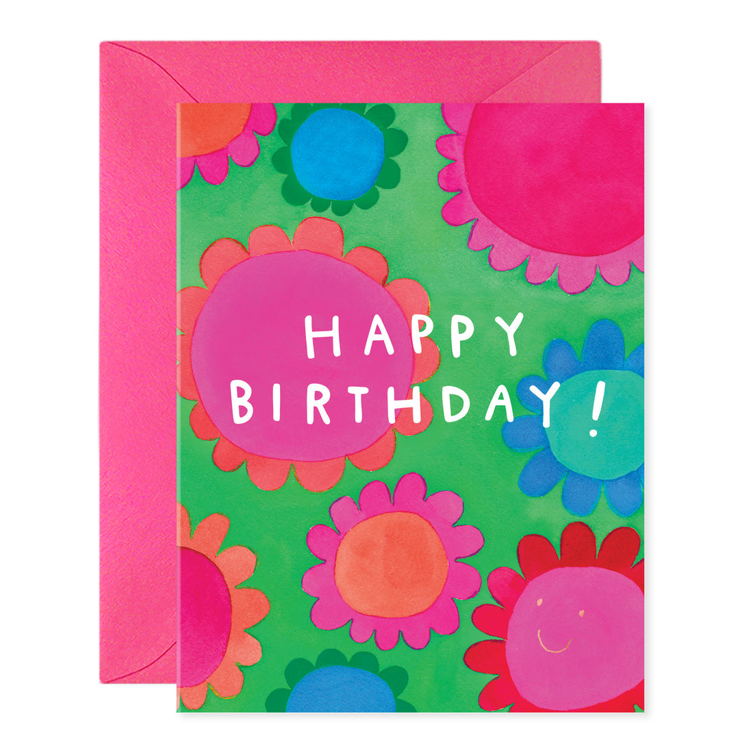 Flower Power Birthday Card