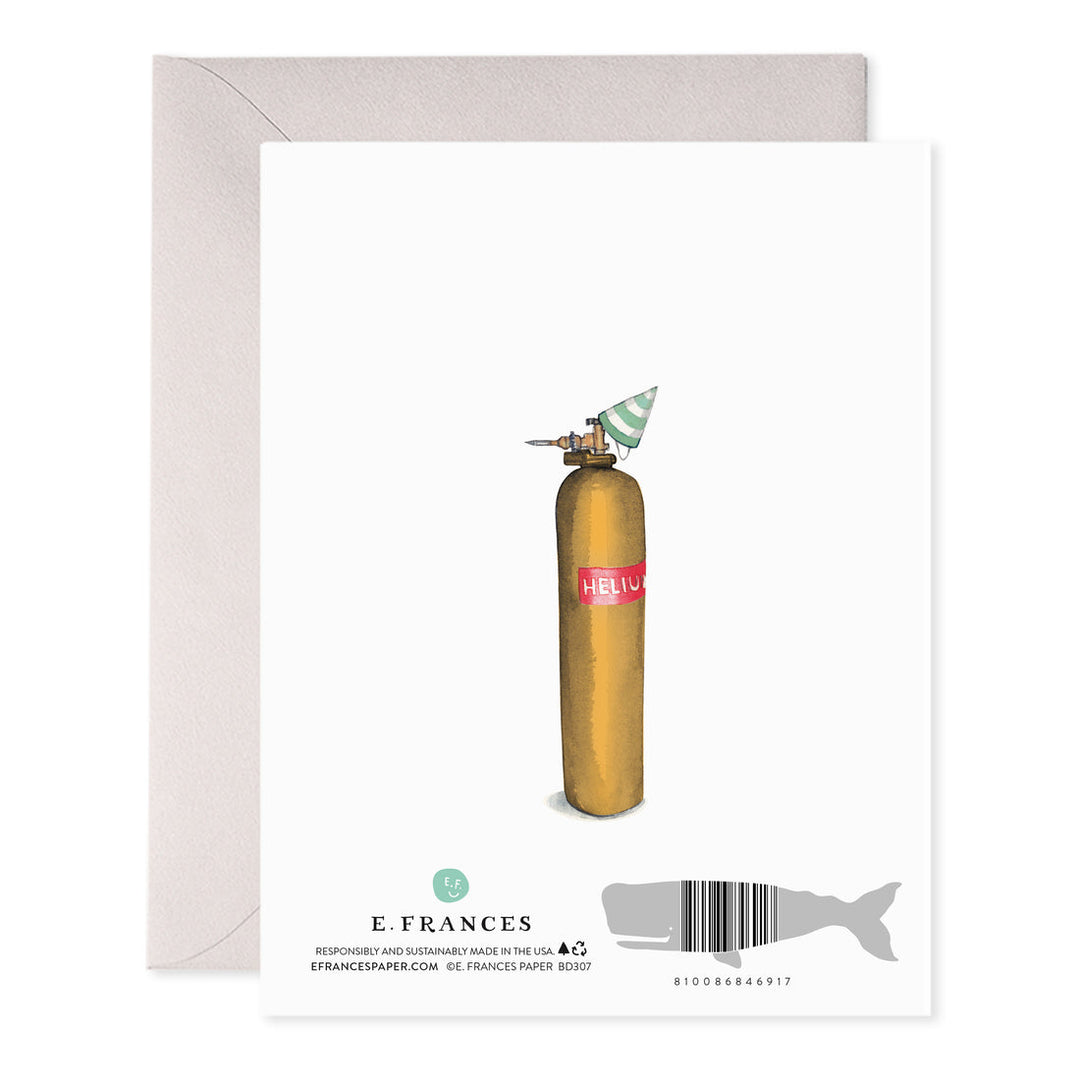 Helium 90 Birthday Card