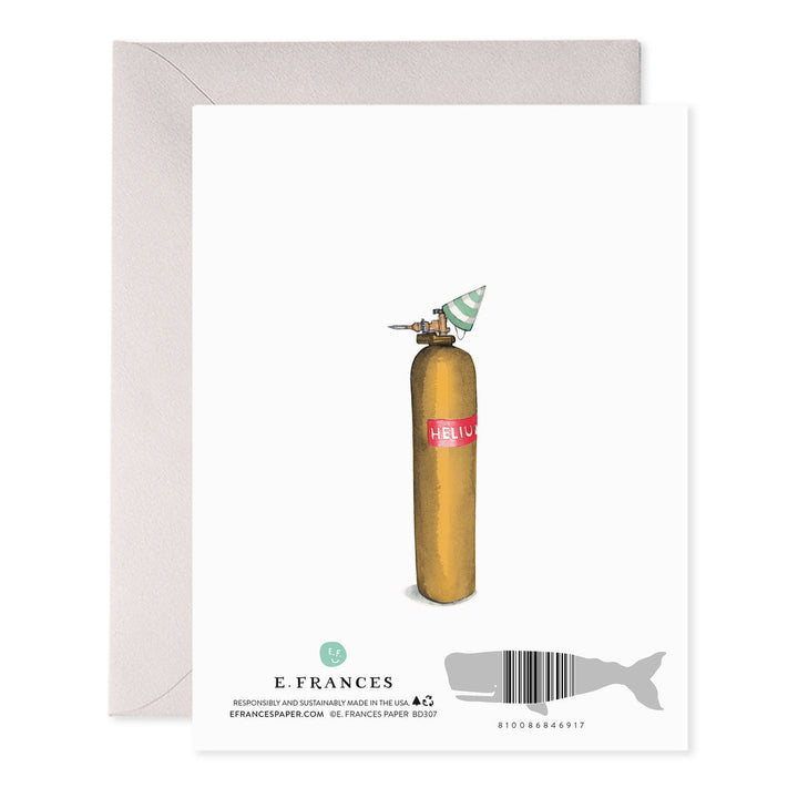 Helium 90 Birthday Card