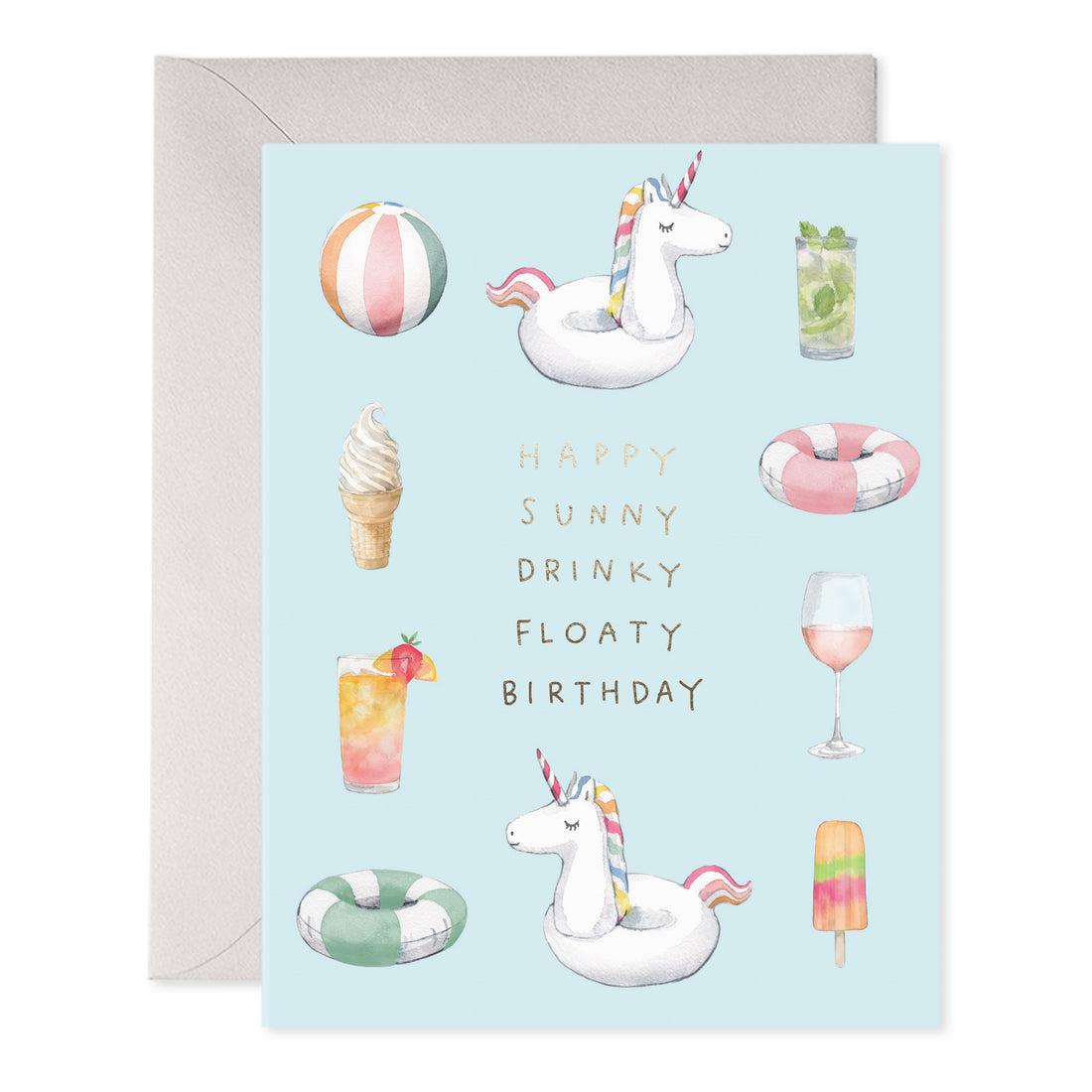 Pool Party Birthday Card