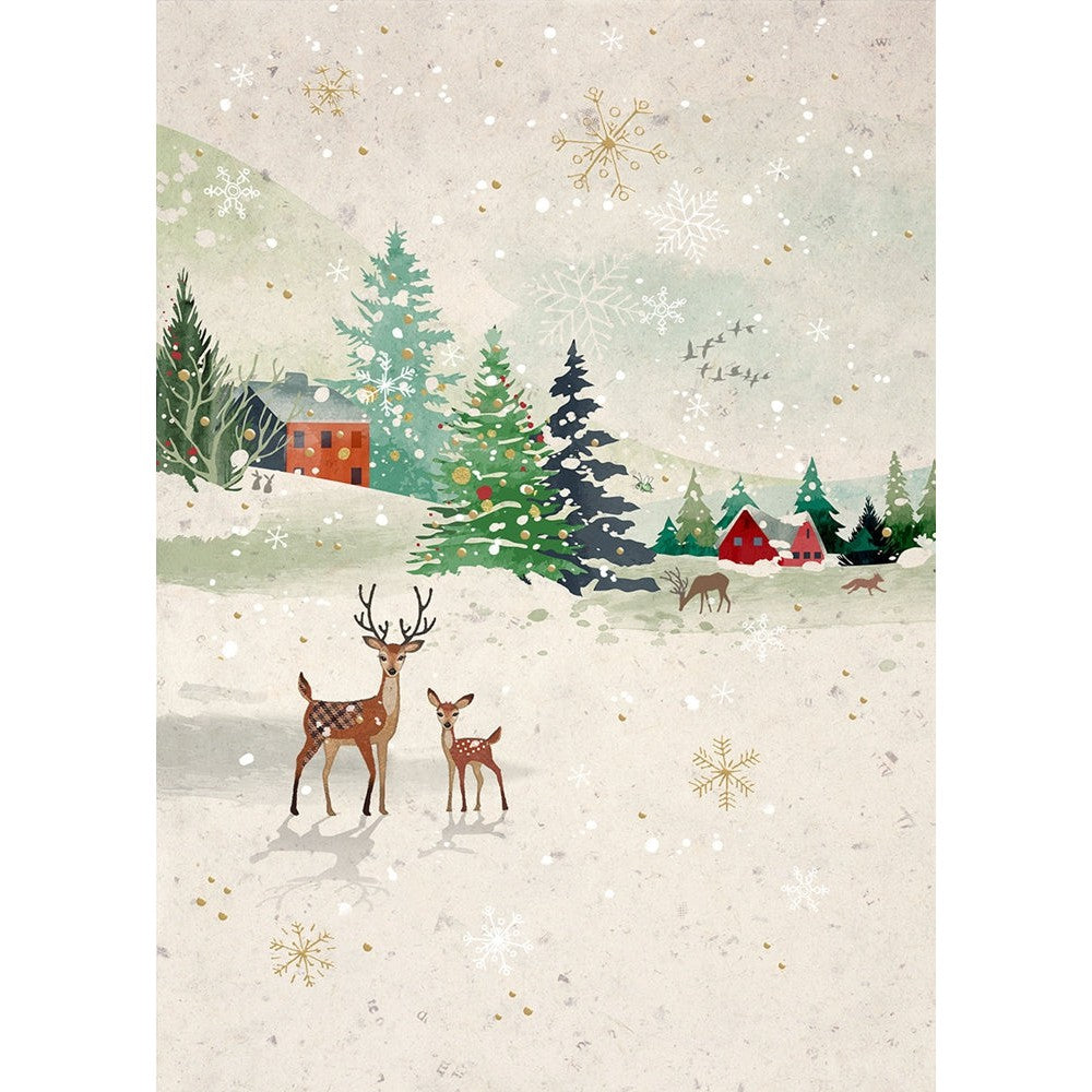 Deerscape Holiday Greeting Card