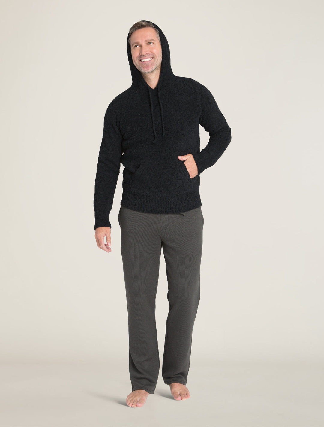 CozyChic® Men's Pullover Hoodie - Black