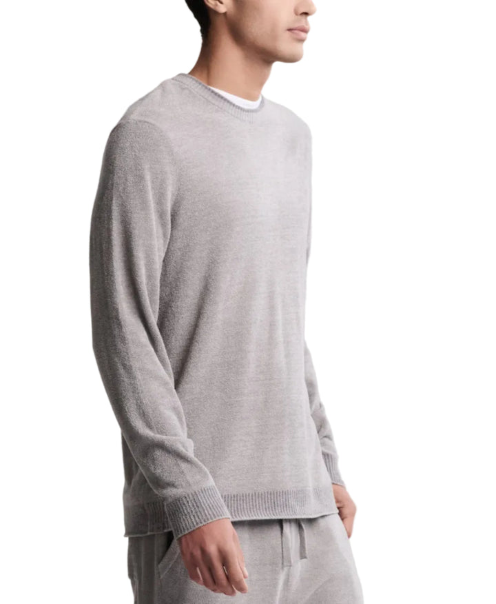 Cozy Chic® Men's Ultra Lite Crewneck - Dove Gray