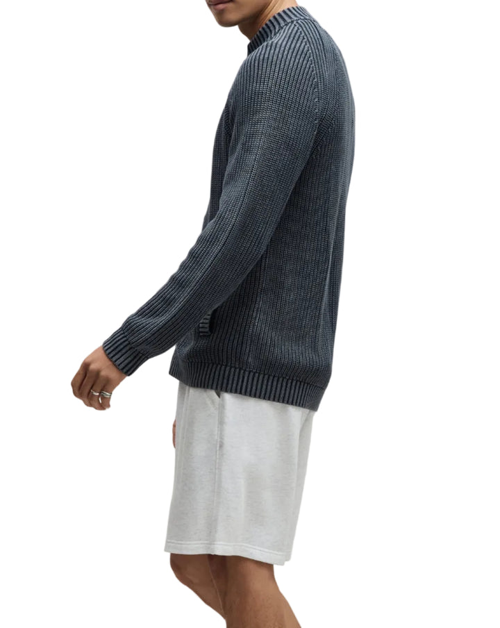 Sunbleach Men's Zip Up Cardigan - Indigo