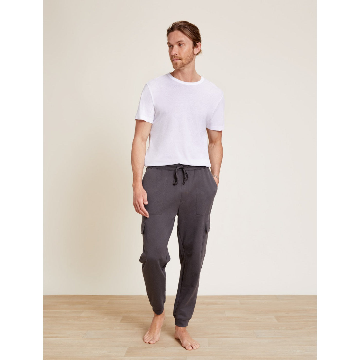 Malibu Collection® Men’s Pima Cotton Fleece Cargo Sweatpant