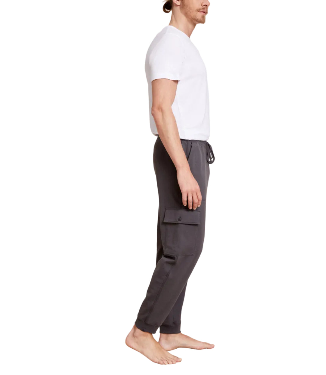 Malibu Collection® Men’s Pima Cotton Fleece Cargo Sweatpant