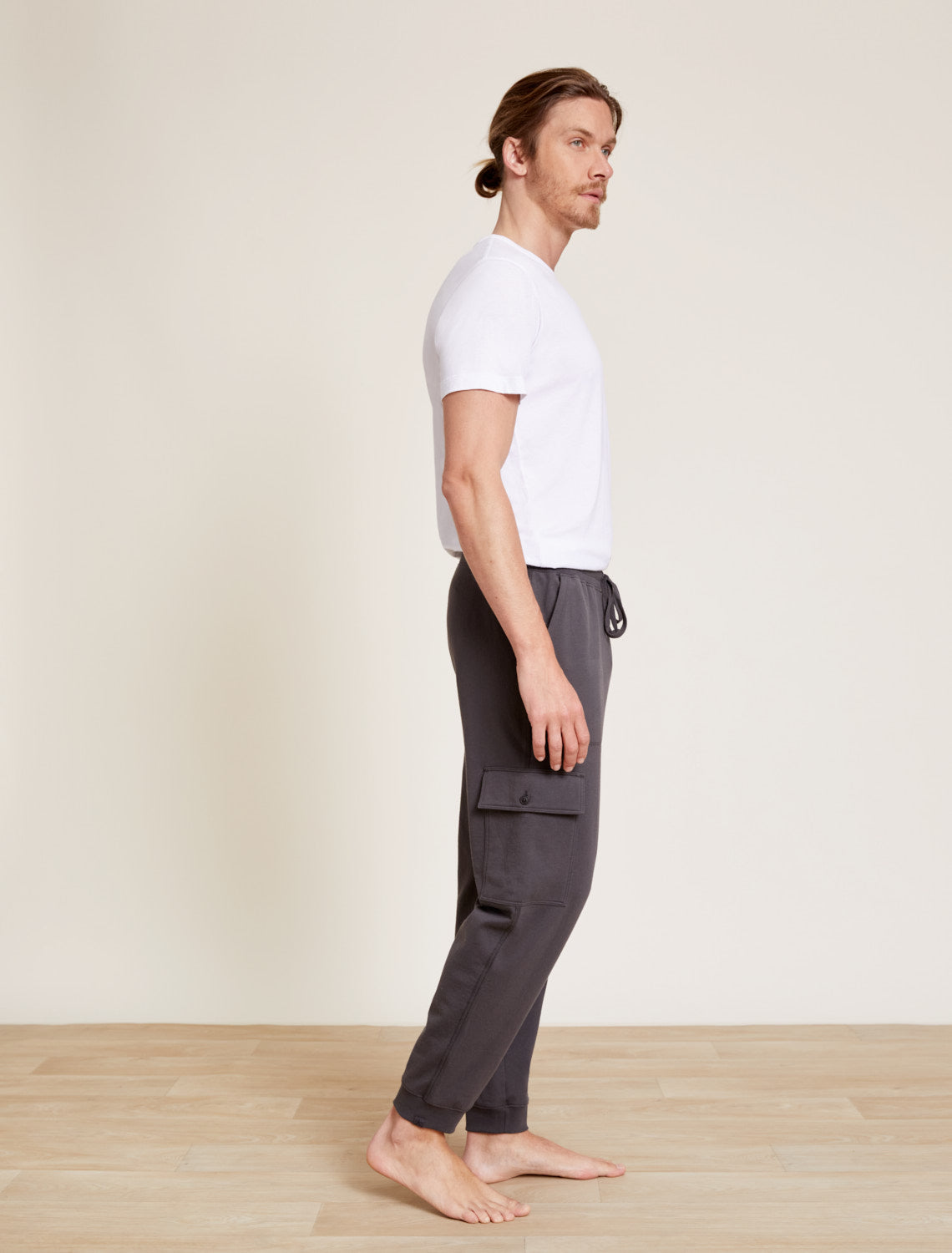 Malibu Collection® Men’s Pima Cotton Fleece Cargo Sweatpant