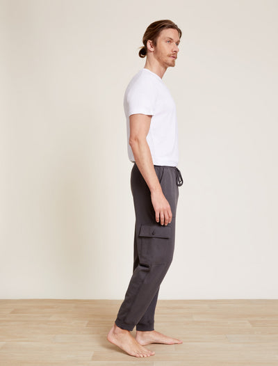 Malibu Collection® Men’s Pima Cotton Fleece Cargo Sweatpant