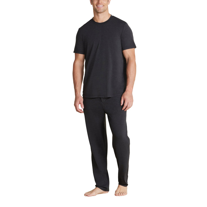 Malibu Collection® Triblend Pigment Washed Pant - Black