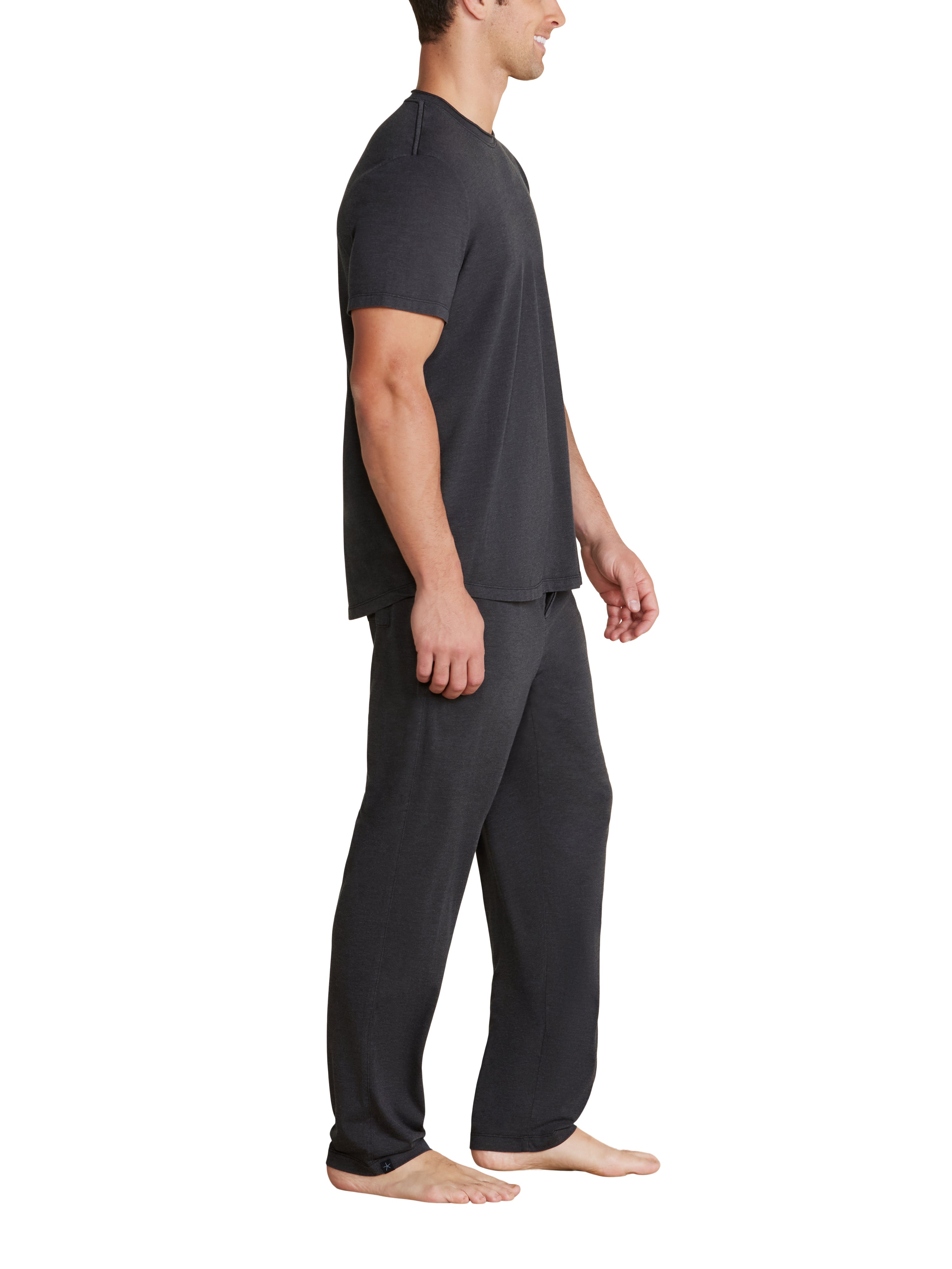 Malibu Collection® Triblend Pigment Washed Pant - Black