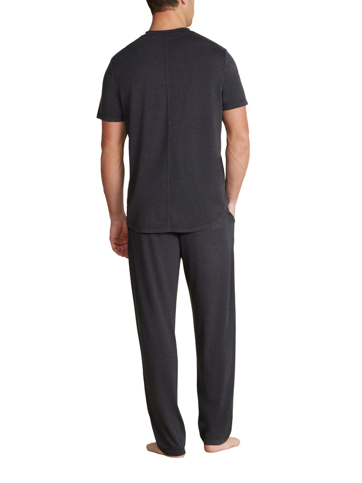 Malibu Collection® Triblend Pigment Washed Pant - Black