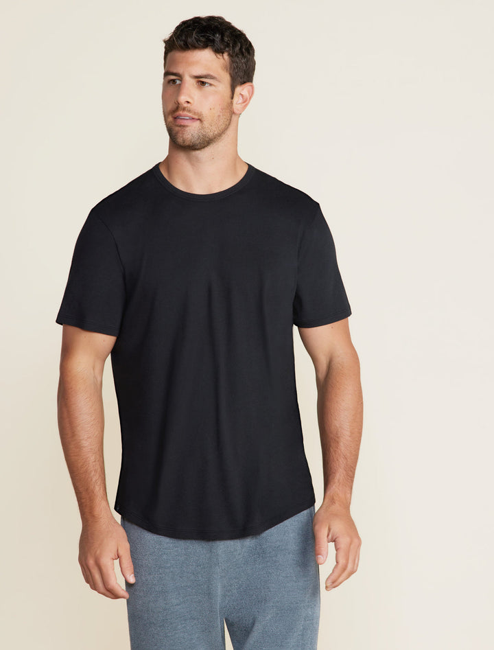 Malibu Collection® Men's Short Sleeve Crew Neck T-Shirt - Black