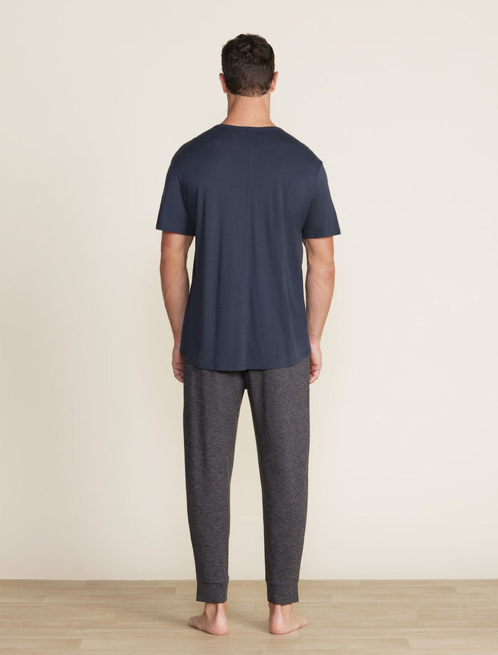 Malibu Collection® Men's Short Sleeve Crew Neck T-Shirt - Indigo