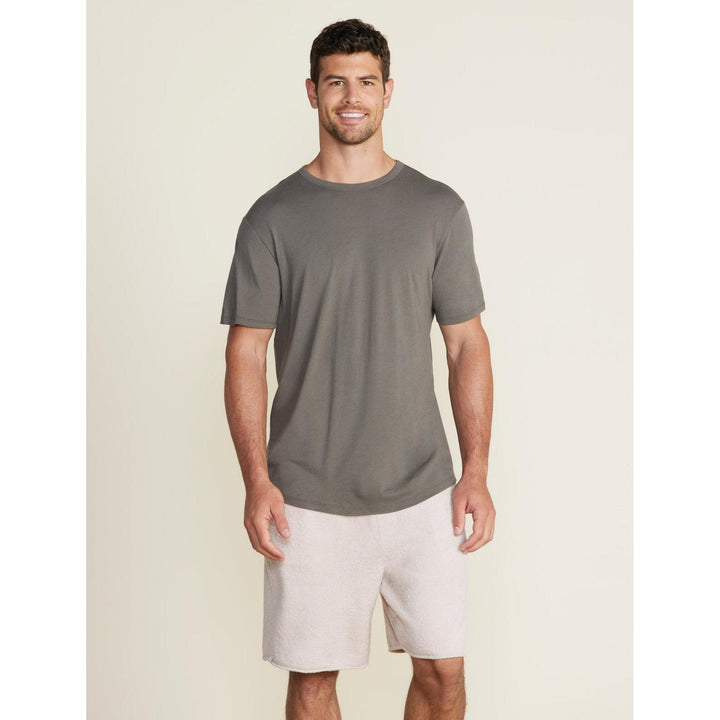 Malibu Collection® Men's Short Sleeve Crew Neck T-Shirt - Steel