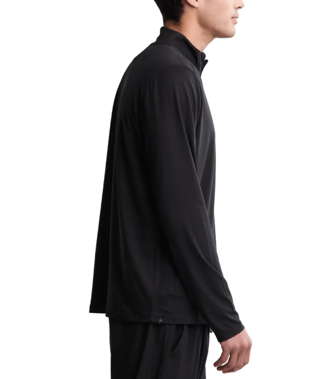 Malibu Collection® Men's Butterchic 1/2 Zip Pullover - Black