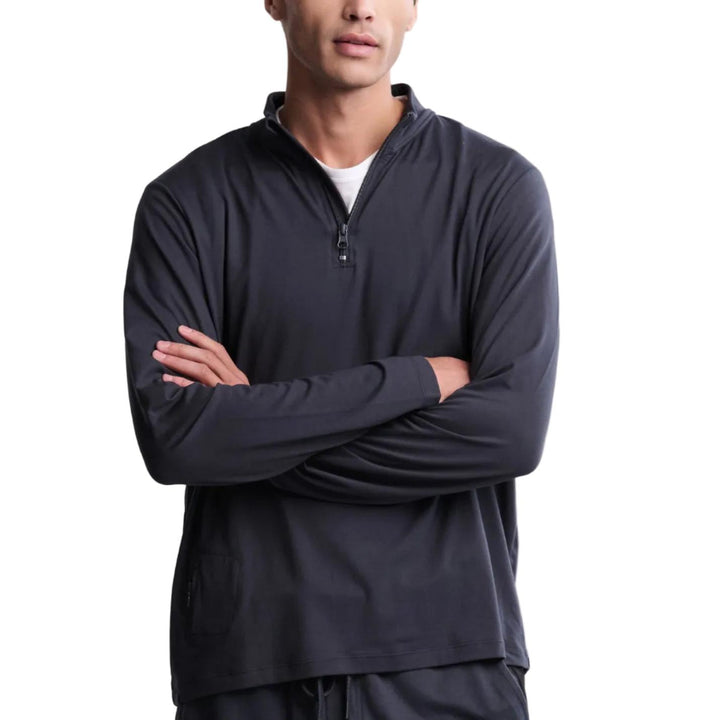 Malibu Collection® Men's Butterchic 1/2 Zip Pullover - Indigo