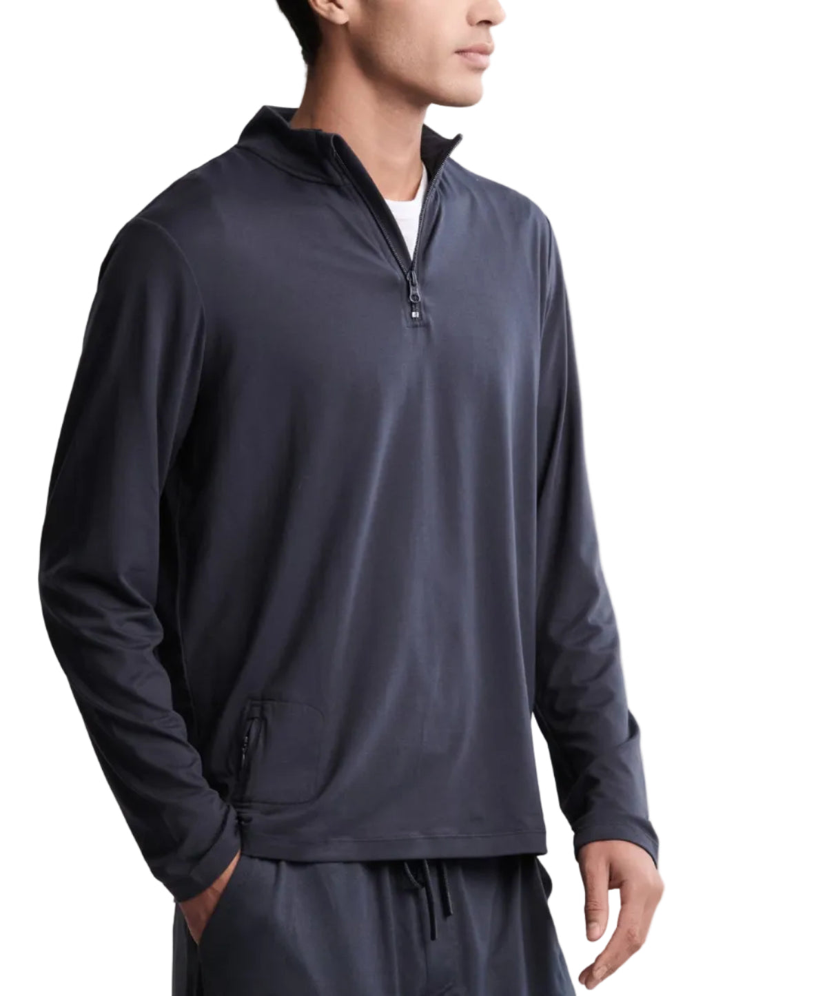 Malibu Collection® Men's Butterchic 1/2 Zip Pullover - Indigo