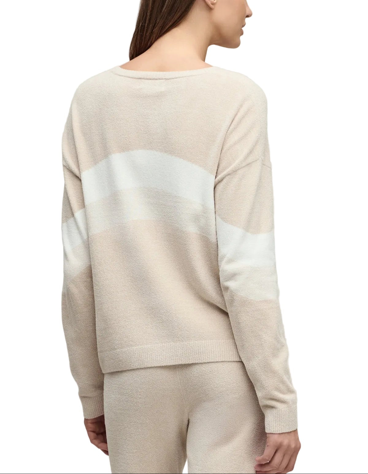 CozyChic Ultra Lite® Wavy Colorblock Pullover - Stone Multi